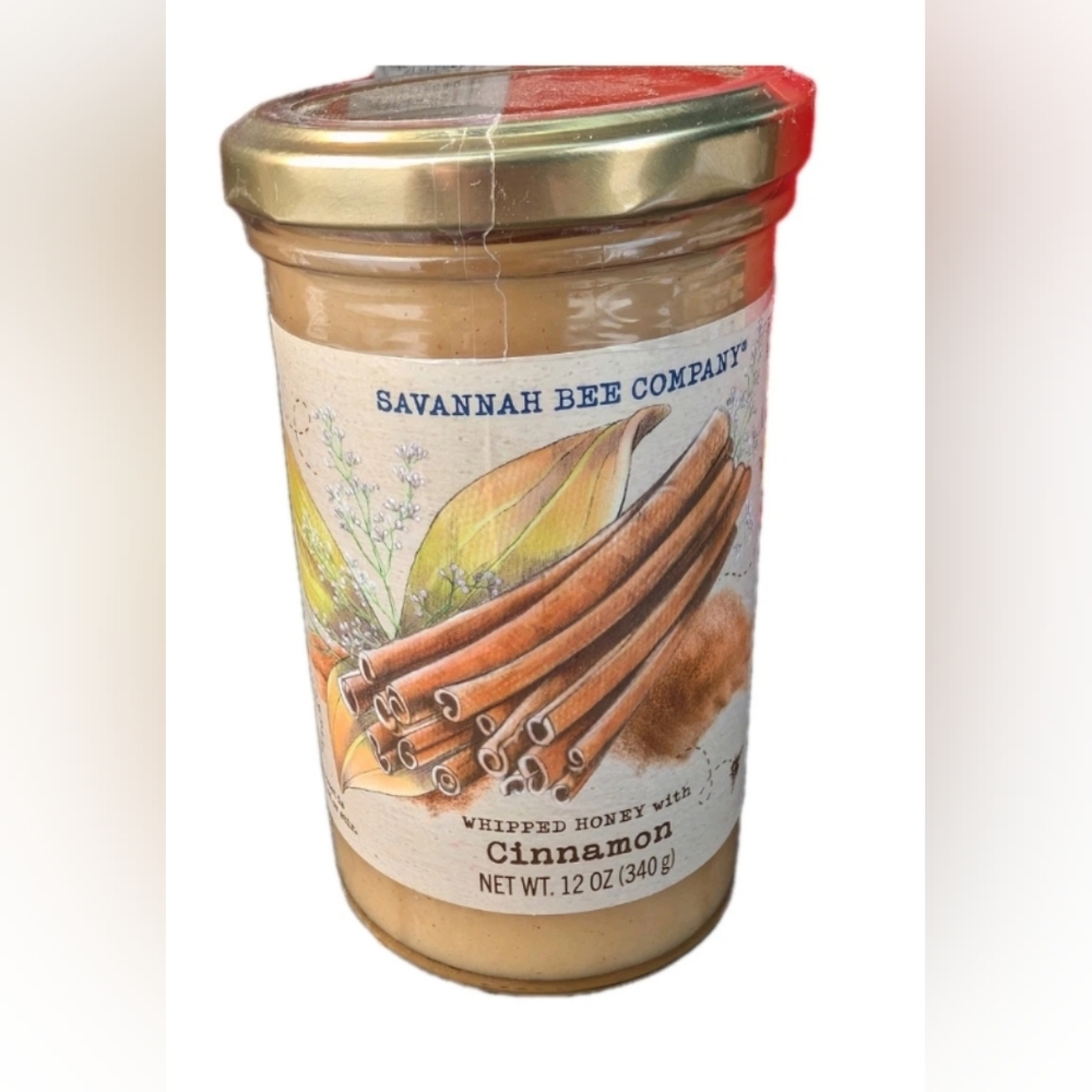 Savannah Bee Company Whipped Honey with Cinnamon 12oz